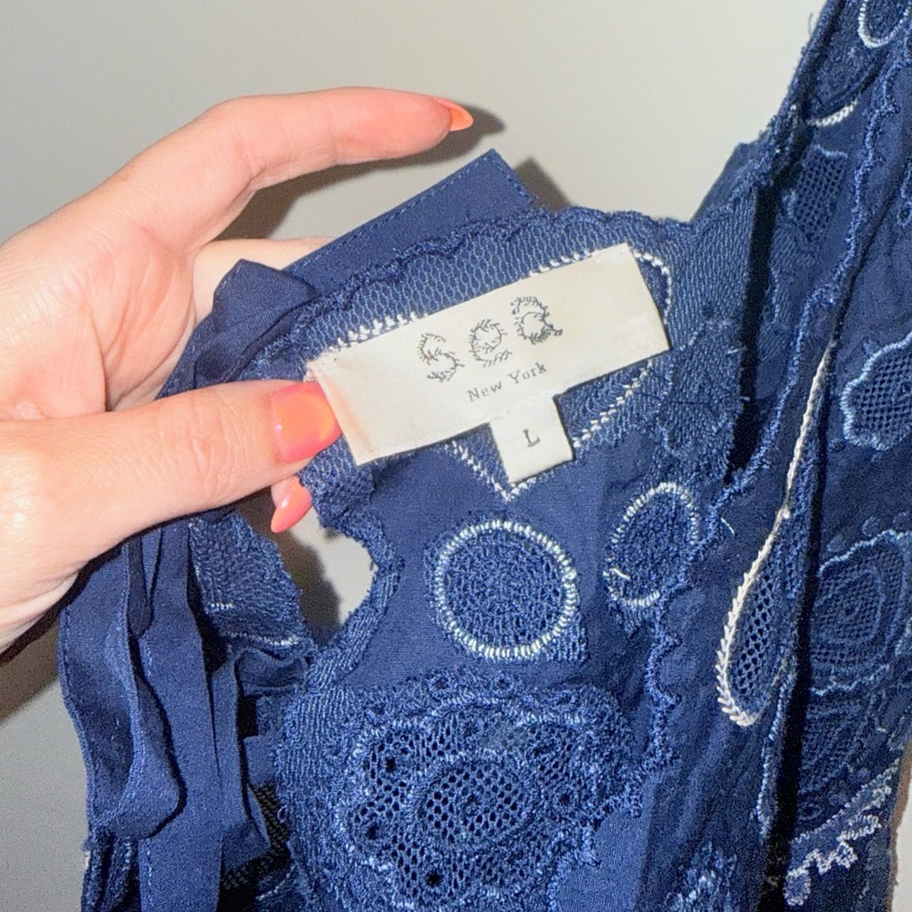 Sea New York Jeanetta Eyelet Cropped Tank Top - Picture 6 of 9